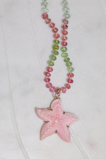 14k Starfish Pendant - Queen Conch