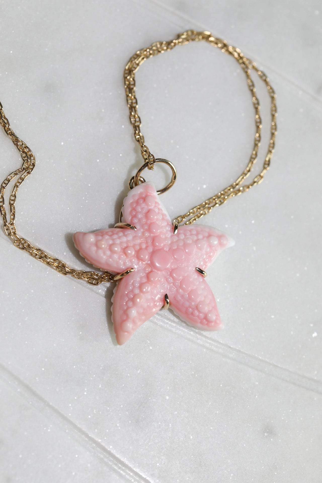 14k Starfish Pendant - Queen Conch