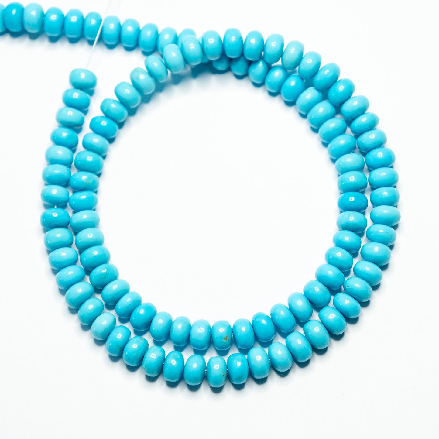 *** Reserved*** Turquoise Candy Necklace - 6mm
