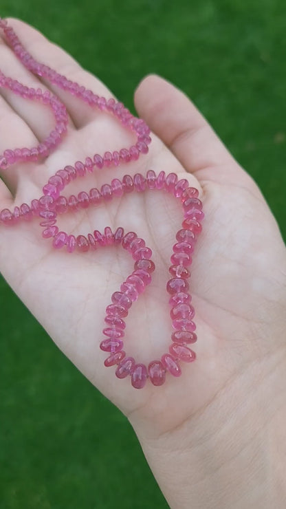 Ruby Beaded Candy Necklace