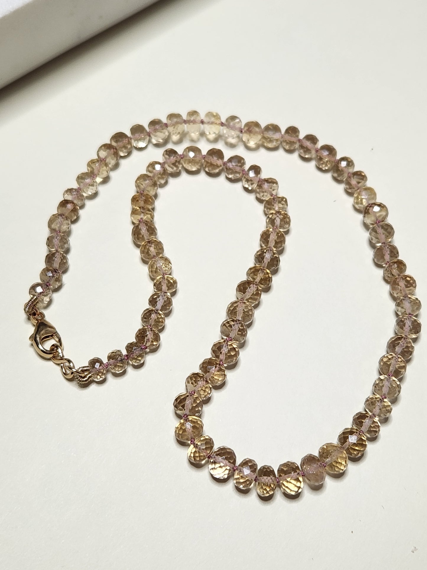 Champagne Citrine Candy Necklace