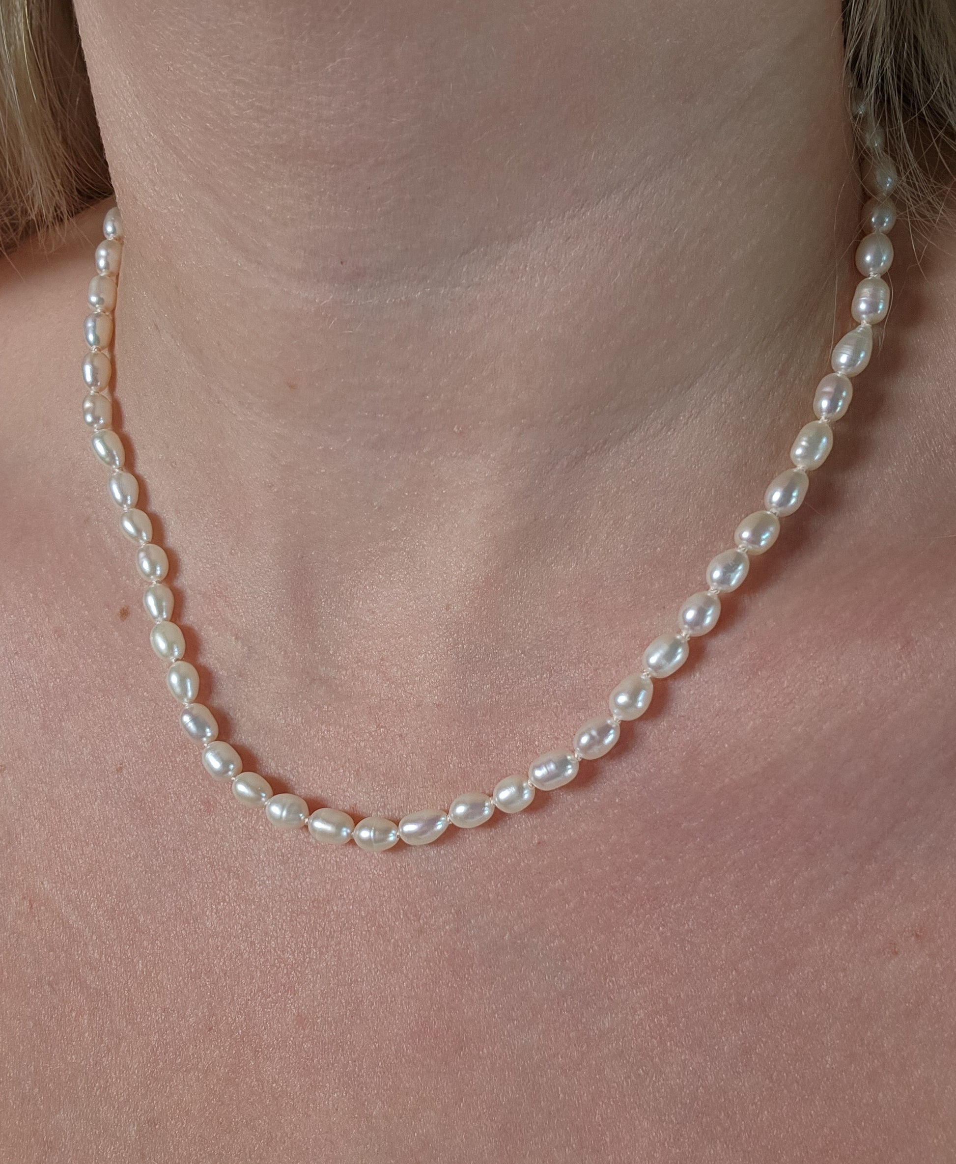 june pearl birthstone knotted necklace