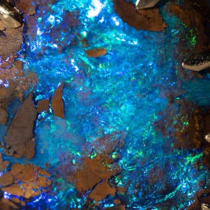 Australian Boulder Opal 14k Gold Pendant