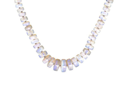 australian crystal opal beaded candy necklace handknotted 14k gold brittany myra jewelry