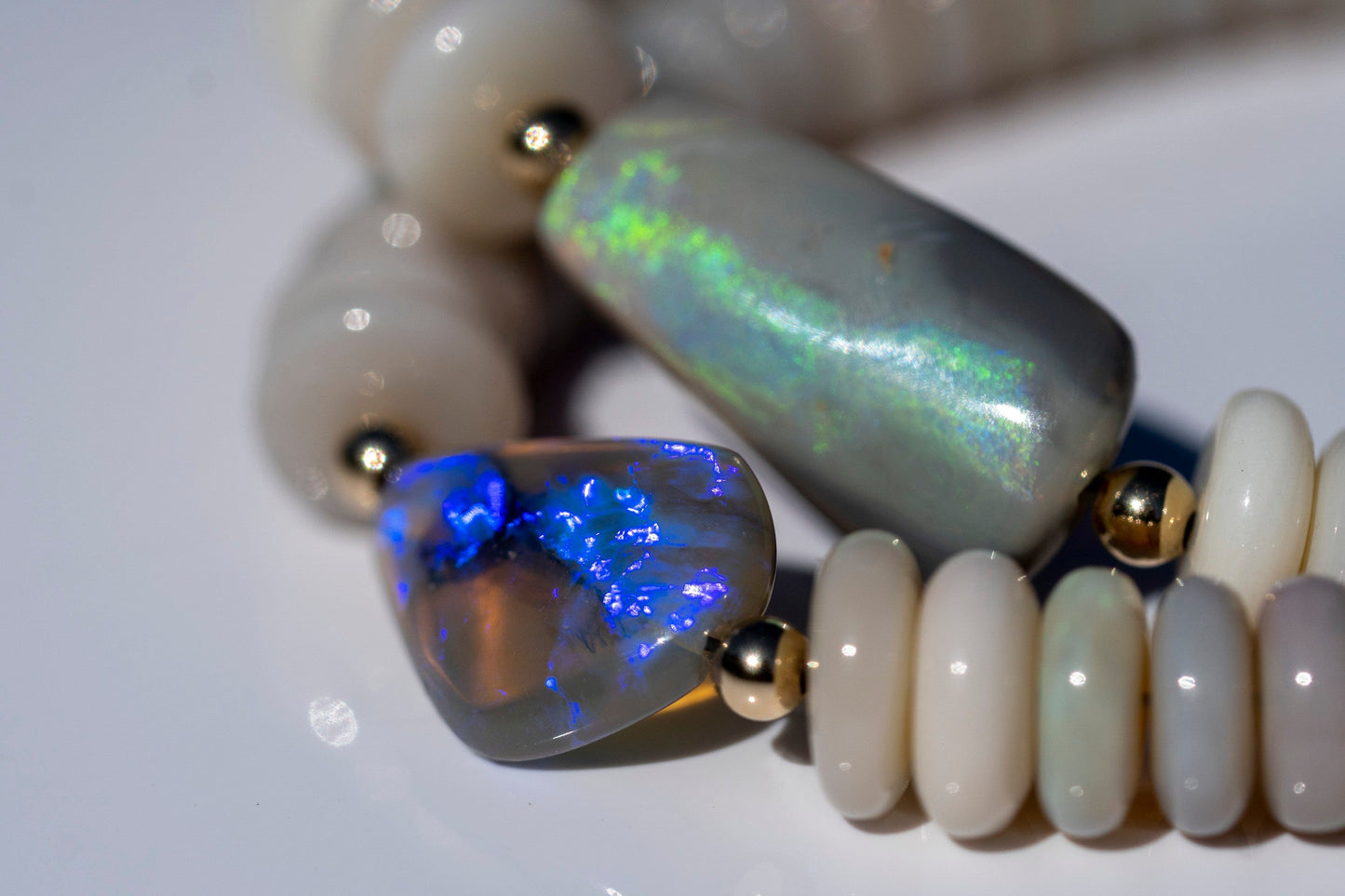 Australian Opal Beaded Necklace