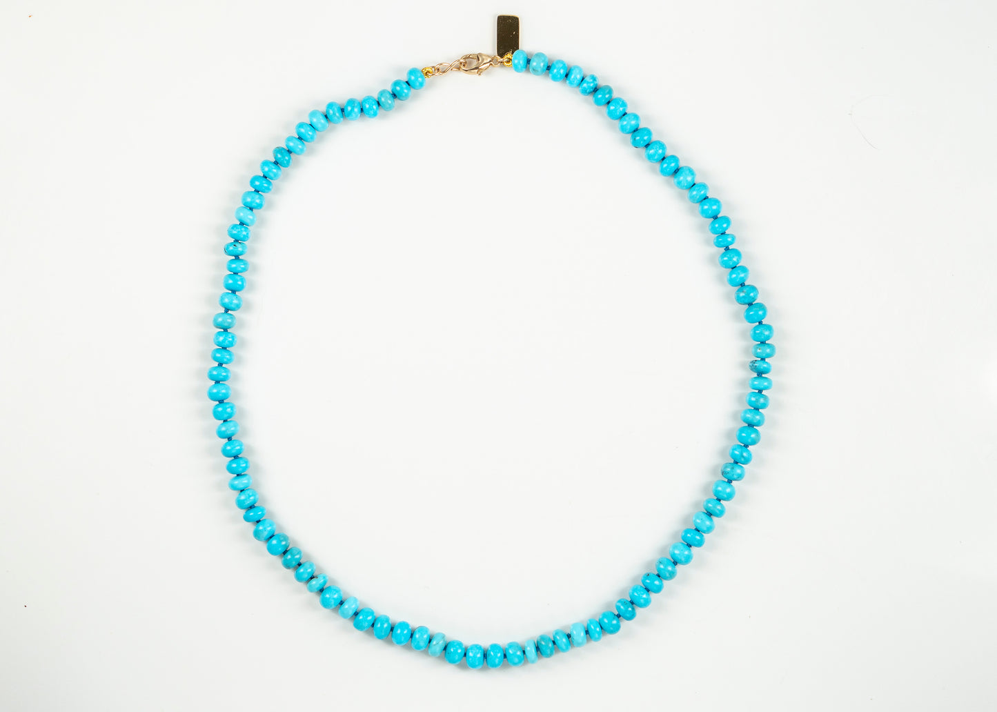 Authentic Kingman Turquoise Beaded Candy Necklace
