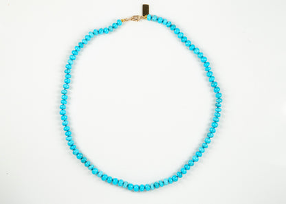 Authentic Kingman Turquoise Beaded Candy Necklace