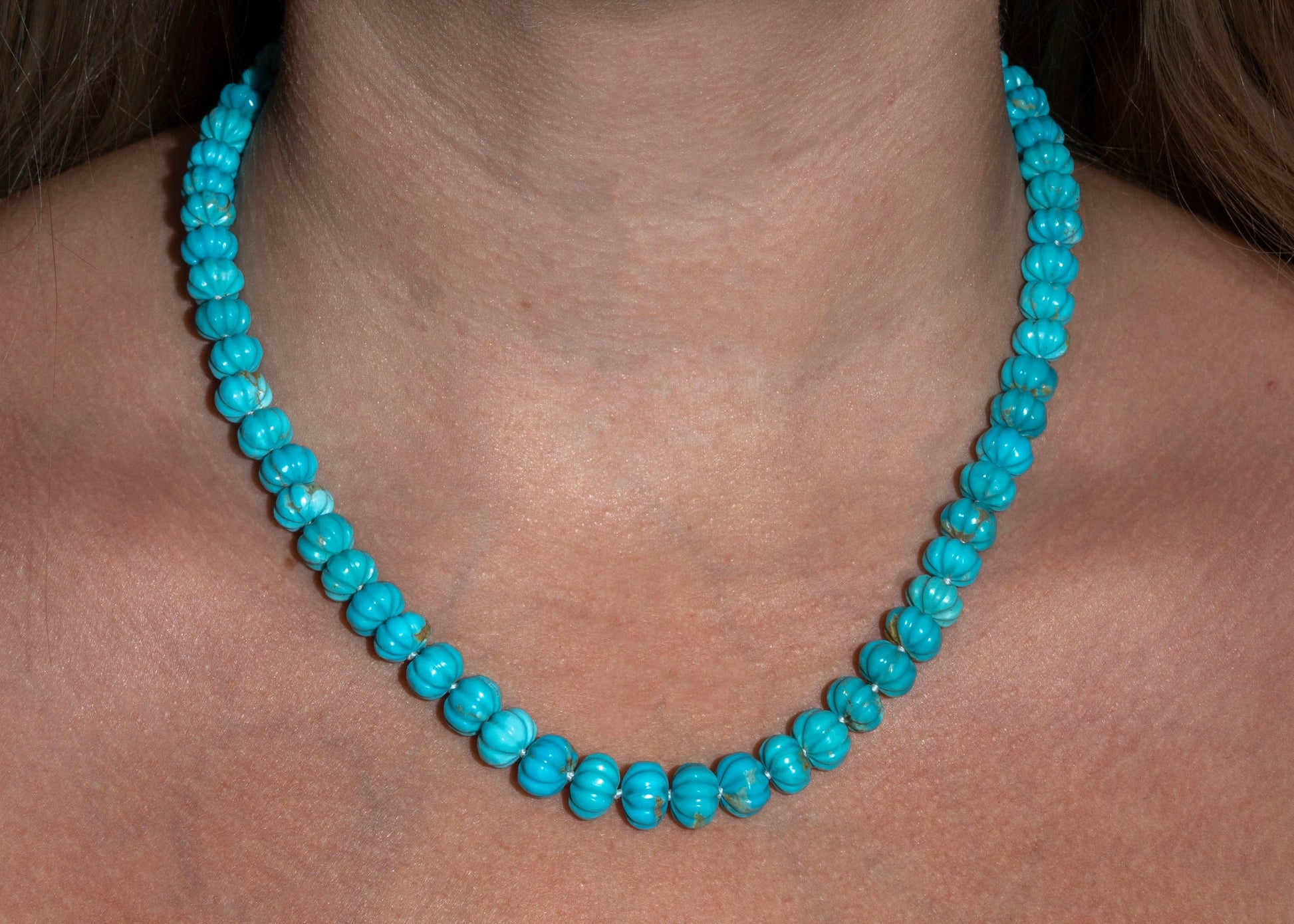 Beaded Candy Necklace - Aquamarine by Irene Neuwirth